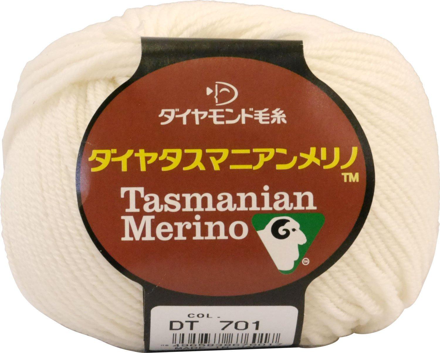 

Diamond Yarn Diamond Tasmanian Merino Yarn Medium Thick White 40g 120m 5 balls set col.701 Approx. белый