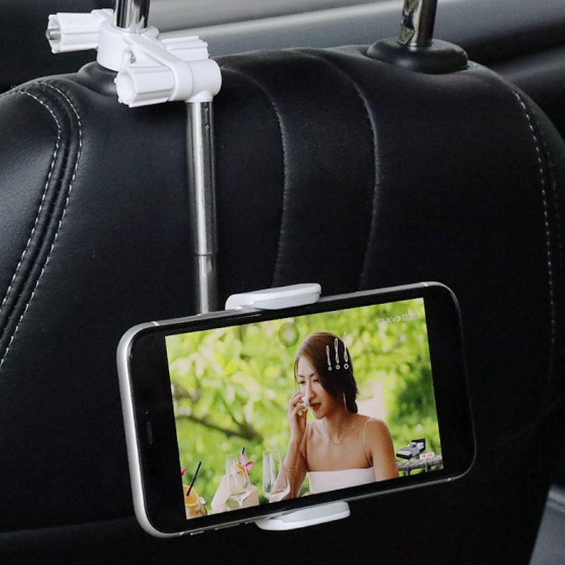 New Car Rearview Mirror Mount Phone Holder GPS Auto Clip 360 Degree Rotatable and Retractable Rearview Mirror Seat Hanging Clip