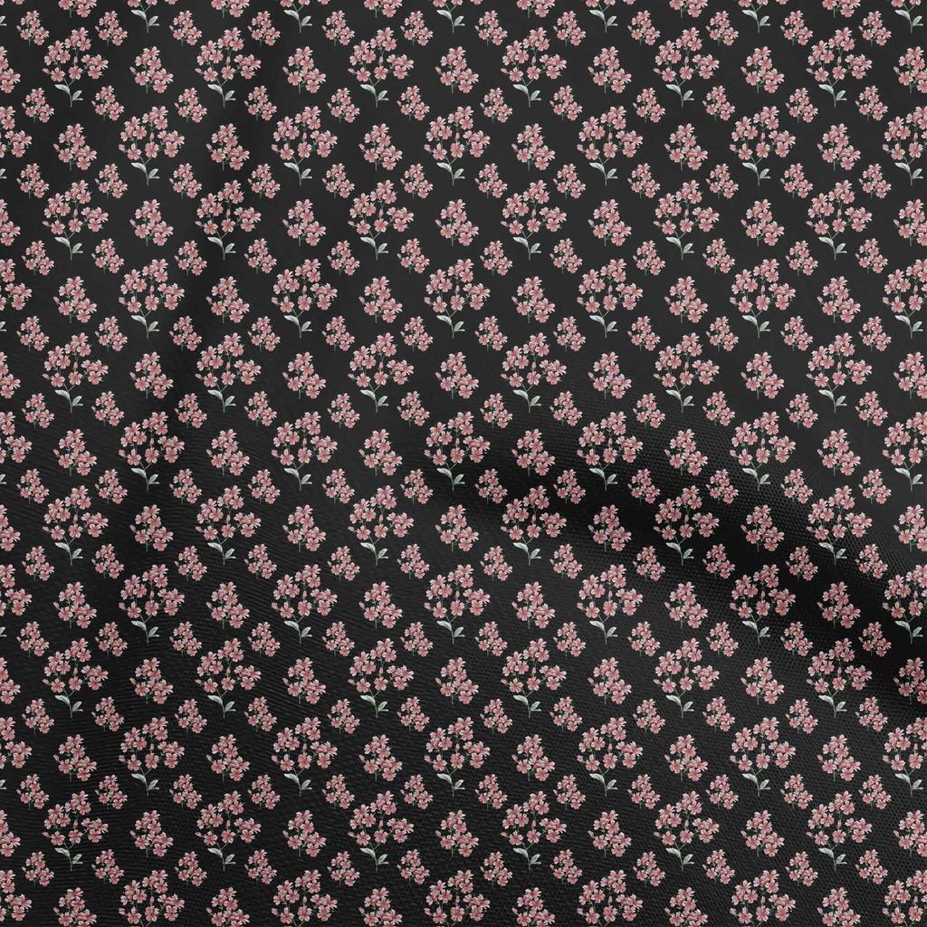 oneOone Cotton Flex Gray Fabric Floral Sewing Craft Projects Fabric Prints By Yard 40 Inch