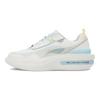 Li Ning Future R1 Abrasion Resistant Breathable Low top Skateboard Shoes Women's White Blue AGLT016-4