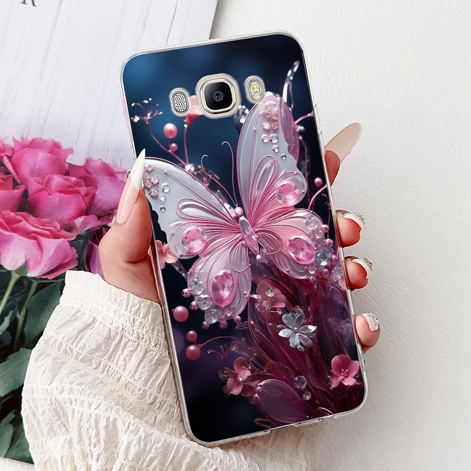For Samsung Galaxy J5 2016 Case SM-J510F New Luxury Painted Cover Soft Silicone Phone Case For Samsung J3 J5 J7 2016 Fundas Capa