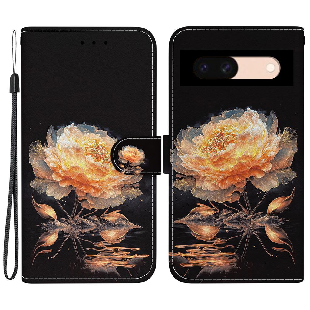 Für Google Pixel 8a Hülle Stilvolles Muster Brieftasche Leder Smartphone Hülle