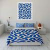 Blue Abstract Pattern Bedding Bedding Duvet Cover Set Duvet Cover Pillowcases (1 * Duvet Cover 2 * Pillowcases, without duvet insert)