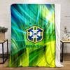 Brazil Football CBF Designed Flannel Blanket for Bedroom, Living Room, Sofa, and Nap