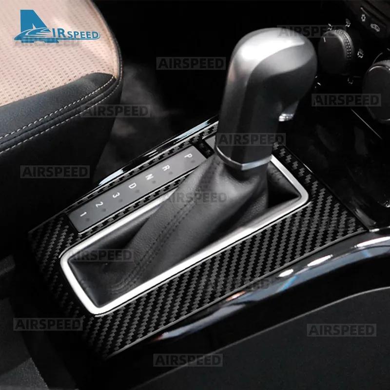Real Soft Carbon Fiber LHD RHD Car Gear Shift Panel Sticker For Vauxhall Opel Astra H MK5 2004 2005 2006 2007 2008 2009 2010