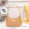 Girl's Fashion Underarm Crossbody Bag  Solid Color Comfortable PU Leather Delicate And Small Hardware Decoration  Durable And Exquisite Sling Bag
