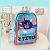 Stitch Children Cartoon Print School Backpack With Breathable Nylon For Kindergarten Kids