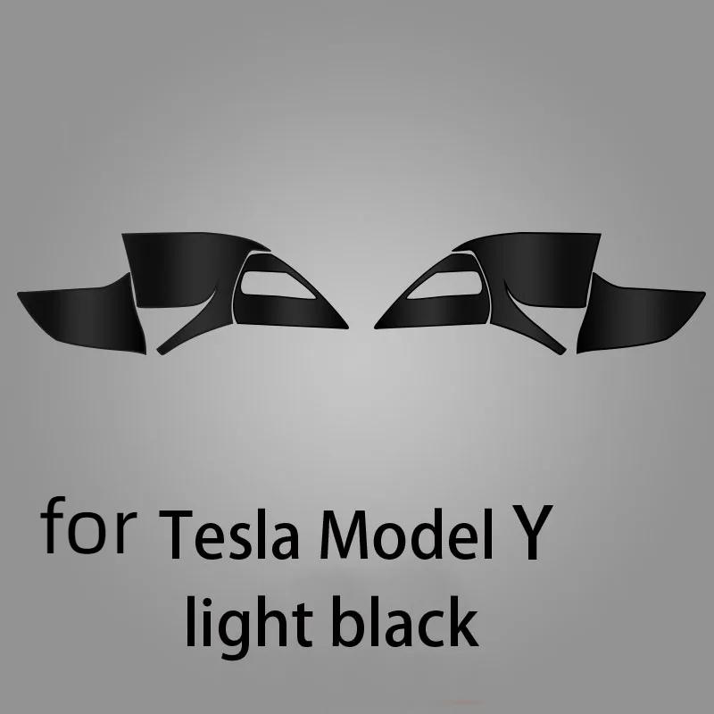 Rear Headlamp Car Styling Sticker For Tesla Model 3/S/Y Headlamps TPU Smoked Black Taillight Protector Film Accessories