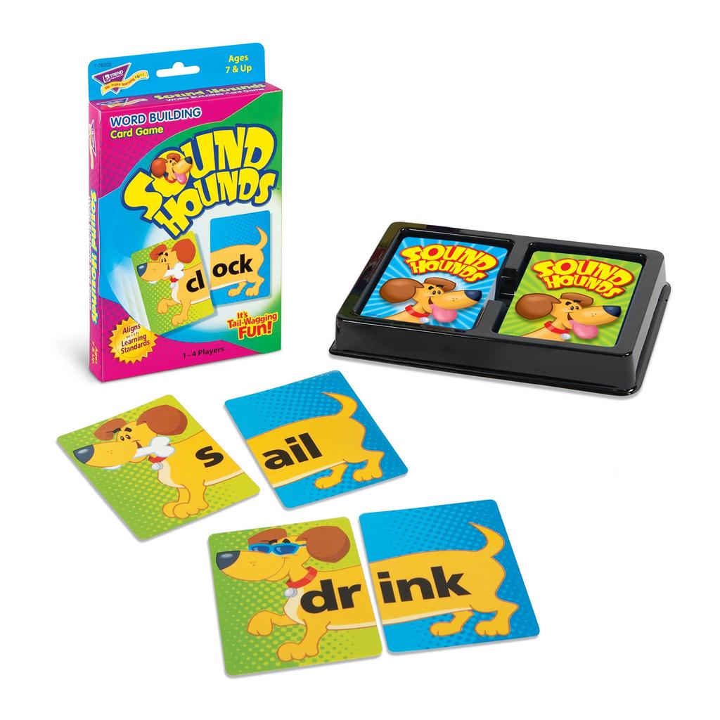Trend English Vocabulary Card Game Match 2 Cards To Make Words Trend Sound Hounds Learning Game T-76302