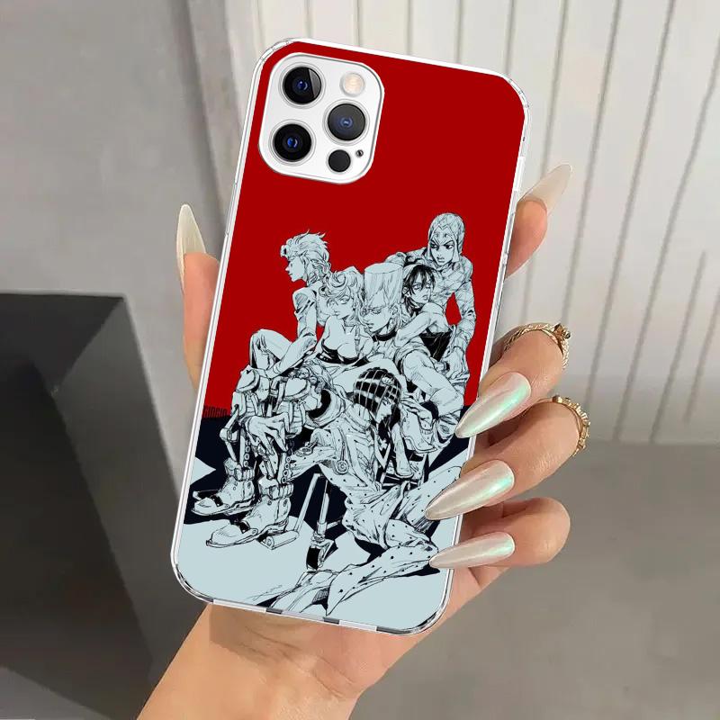 JoJo Bizarre Adventure Golden Wind Phone Case for Iphone 17 Air 16 15 Plus 14 13 Mini 12 11 Pro Max 16E 7 8 SE 2020 Soft Funda P