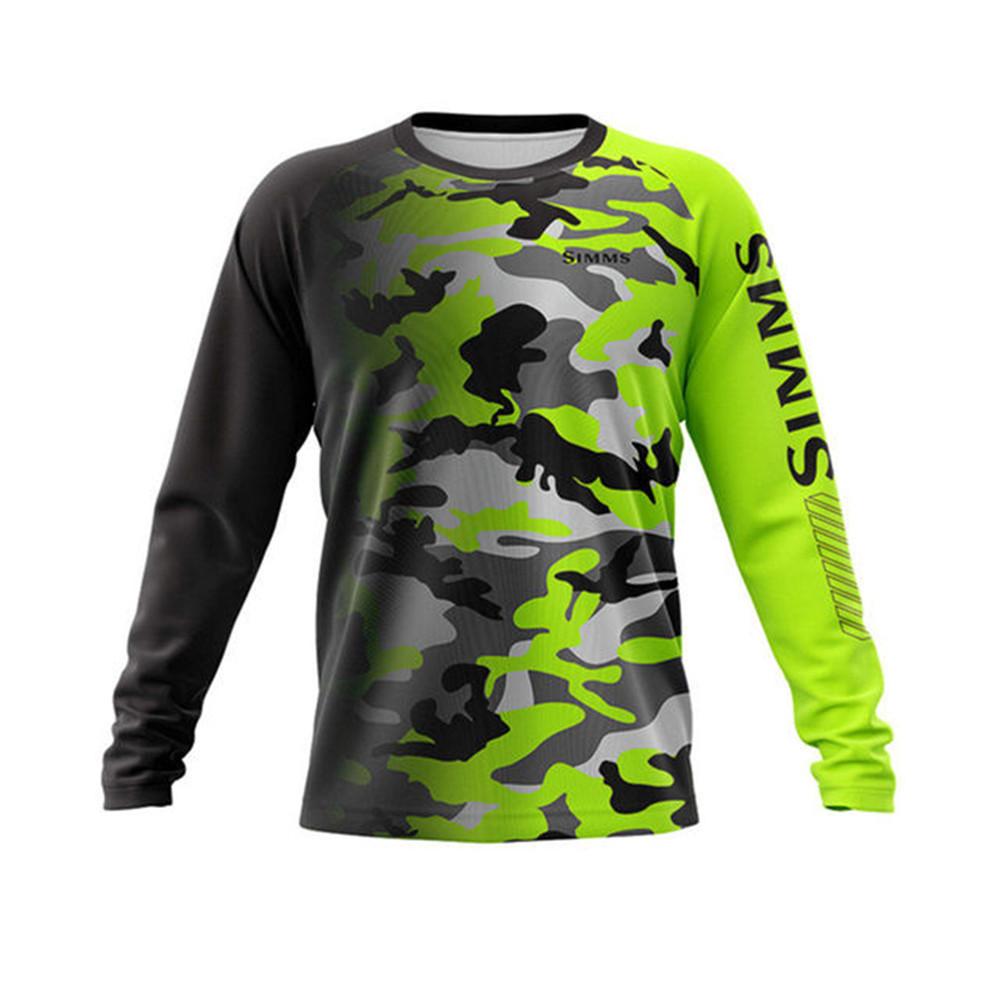 Simms long-sleeved T-shirt summer sunscreen clothes Luya fishing clothes upf50 + quick-drying breathable men's clothing new