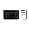 Metal Fixed Hardtail Saddle Bridge with Wrench&Screws Top Load Guitar Tailpiece
