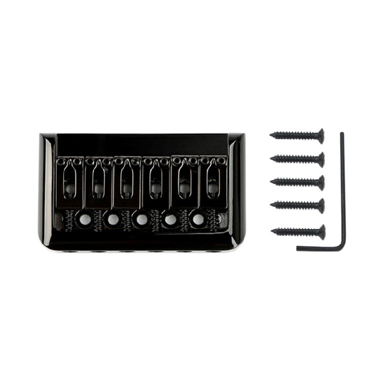 Metal Fixed Hardtail Saddle Bridge with Wrench&Screws Top Load Guitar Tailpiece