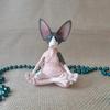 Meditazione Yoga Gatto Felice Bizzarro Buddha Sfinge Figurine Decorazione Artistica Scultura Statua da Giardino Esterno Artigianato Decorazione Casa