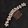 Silver Toothed Insert Comb Gold Hair Clip Luxury Rhinestone Hairpin  Festival