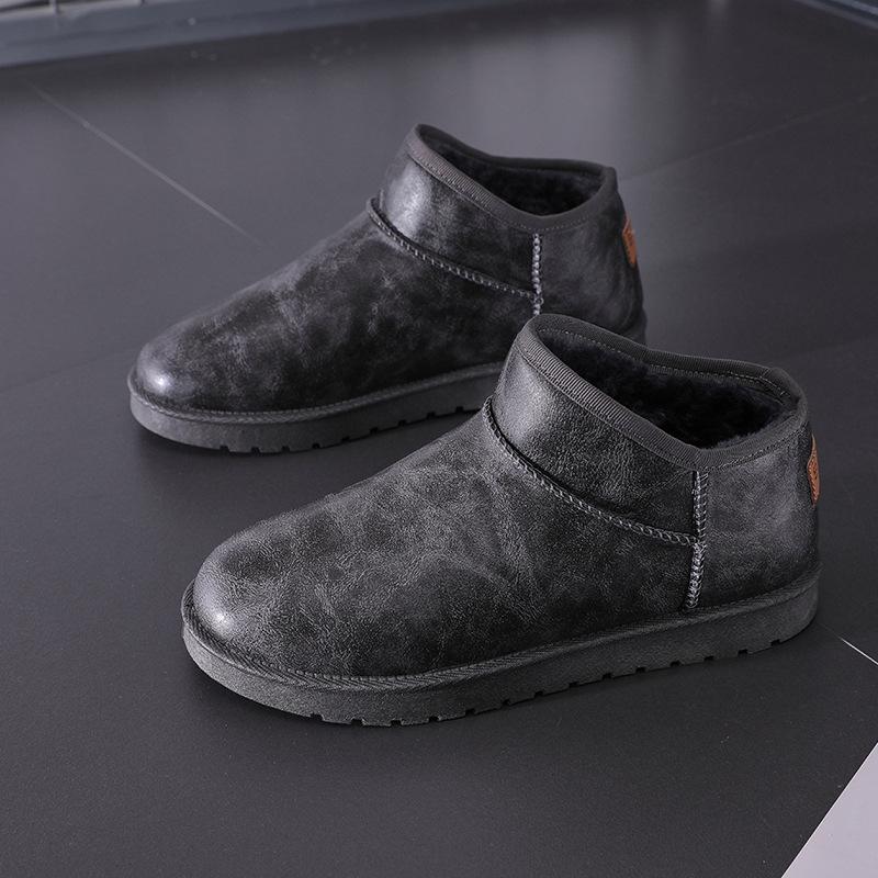 2024 Men's Winter Velvet-Lined Non-Slip Waterproof Snow Boots