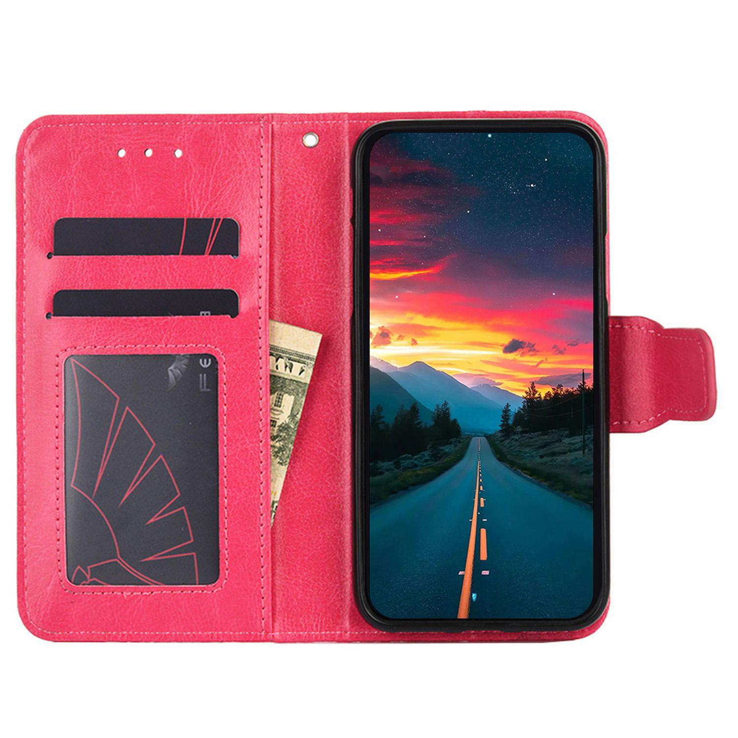 

For Infinix Note 12 Pro 4G/Note 12 (2023) 4G Shockproof Wallet Phone Case Leather Flip Cover with Stand Rose