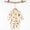 Baby Langarm-Bodysuit aus Bambusfaser: 3-24 Monate, Atmungsaktiver Druckknopf im Schritt, Nahtlos für den Sommer