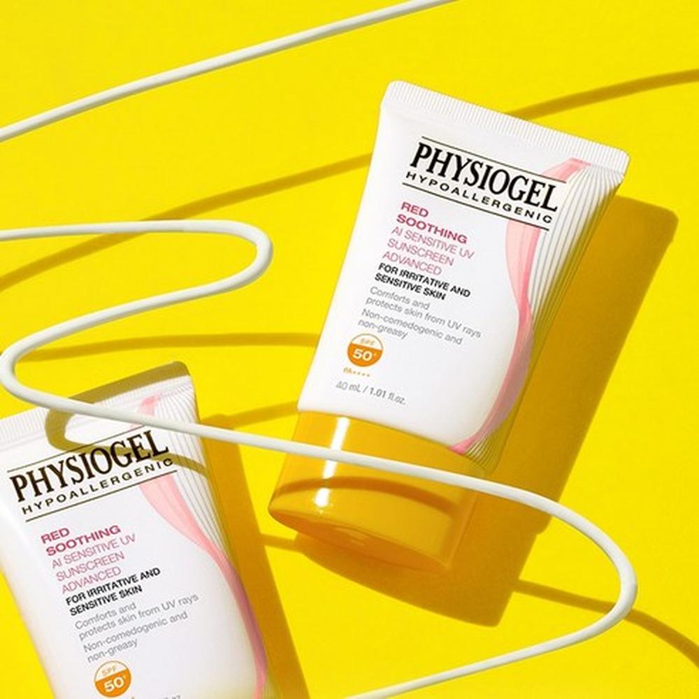 Physiogel Red Soothing AI Sensitive UV Sunscreen Advanced SPF50+ PA++++ 40ml Daily Protection Lightweight, Korean