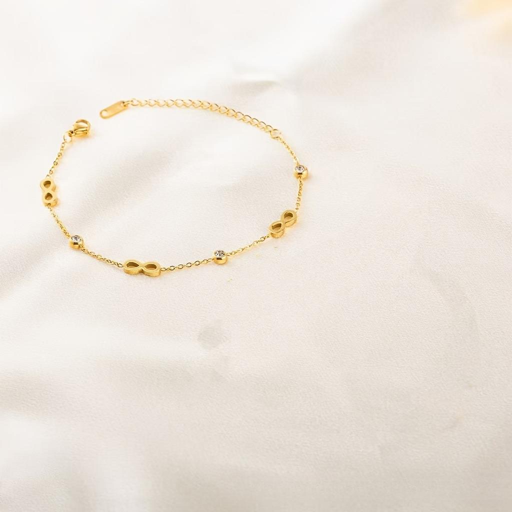 Fashion Titanium Steel Bracelet Light Luxury High-end Color-sensitive Stainless Steel Bracelet Niche Adjustable Hand Jewelry