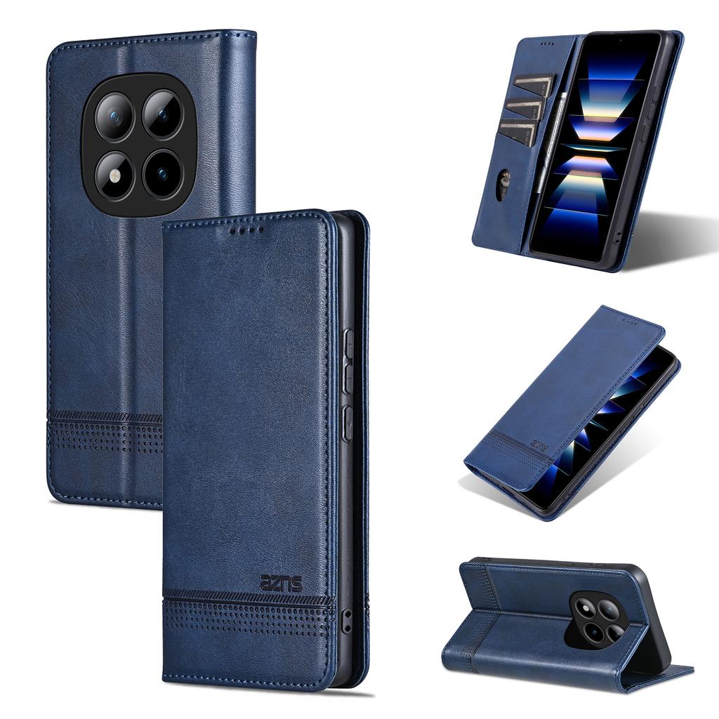 Luxury Magnetic Cow Pattern Cards Solt Leather Wallet Phone Case For Redmi Note 15 14 Pro Plus 13 13C 12C Bag Flip Book Cover