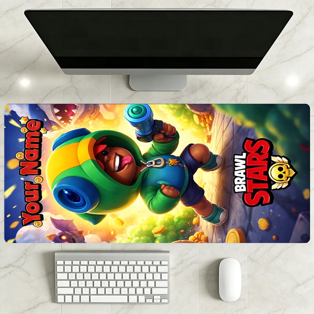 Supercell Customizable Name Mouse Pad Keyboard Mat Ultra-Long Desk Mat Non-Slip Rubber Base Suitable for Office Gaming PC Laptop