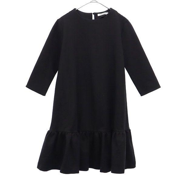 

SNIDEL Long sleeve one piece F black Ruffled hem Women Used