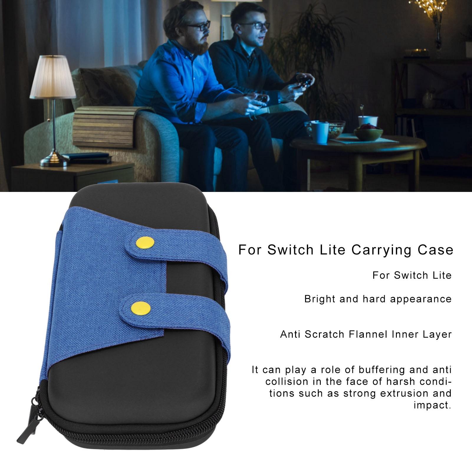 

For Lite Carrying Case EVA Travel Carrying Bag for Game Console Accessories with Double Compartment