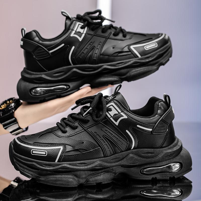 New Fashion Men 's Four Seasons Comfortable Thick Sole Shoes Students Boys GirlsTrending Soft Sole Breathable Casual Running Sneakers