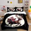 Santa Riding Reindeer At Night Bedding Duvet Cover Set Duvet Cover Pillowcases (1*Duvet Cover 2*Pillowcases, Without Duvet Insert)