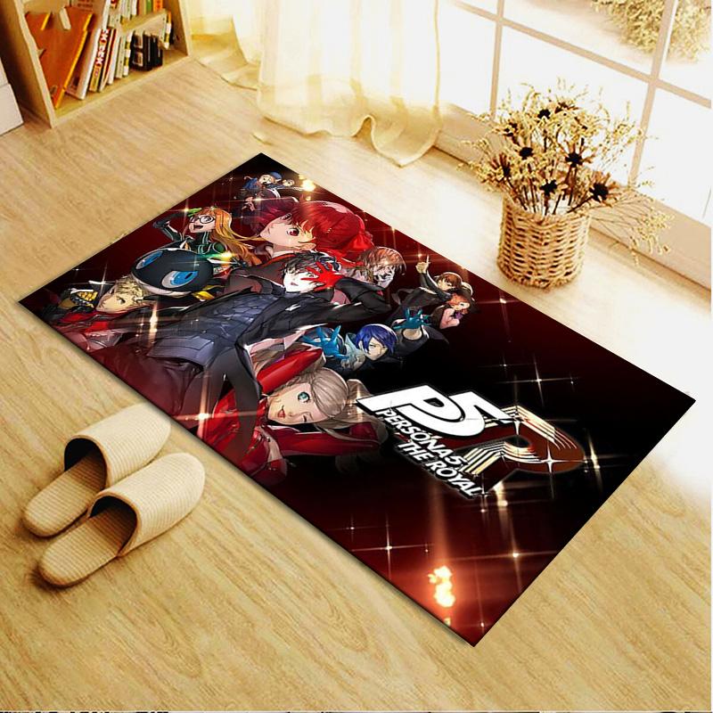 Persona 5 Carpet Rug for Living Room Bedroom Home Sofa Decoration,Kids Play Non-slip Floor Mat