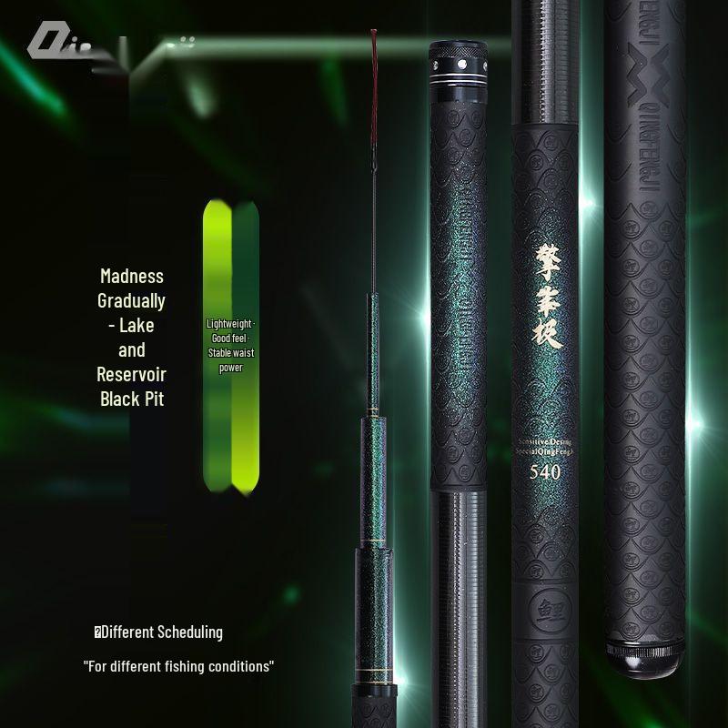 Qingfeng Ultra-light 5H28/6H19 High Carbon Taiwan Fishing Rod for Crucian Carp - Versatile and Ultra-hard for Competition.