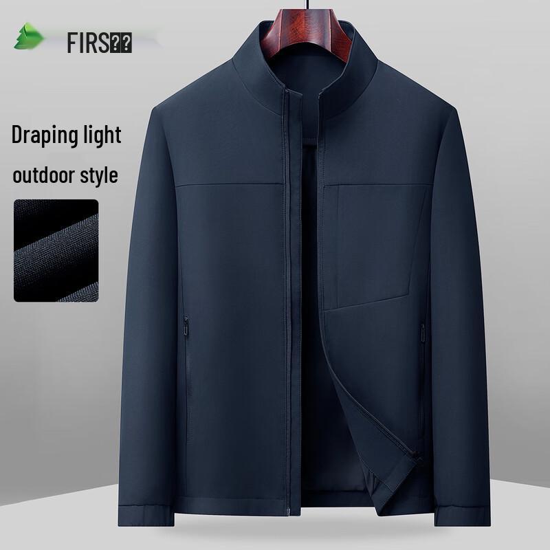 

Men s Windproof Stand Collar Business Jacket 2XL