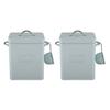 AAAF 2X 3L Beautiful Powder Laundry Powder Boxes Storage With Scoop Green