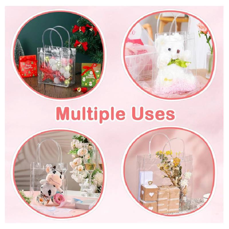 Transparent Pvc Gift Bag For Retail Packaging And Small Gifts