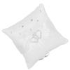 Satin Pocket Ring Pillow Double Heart Crystal Rhinestone Cushion Wedding Party Anniversary Supplies