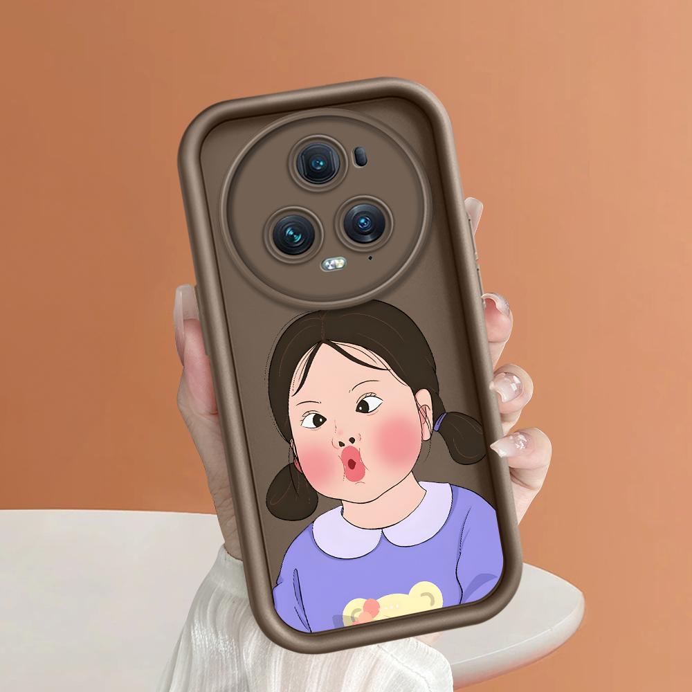 Soft Silicone Square Ladder Printing Pattern Phone Casing Full Cover Camera Shockproof Protection Rubber Case for Huawei Honor