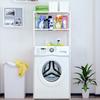 3 Tier Over Bathroom Storage Rack Solid Anti-rust Non-slip Toilet Storage Rack Laundry Washing Machine Space Saver