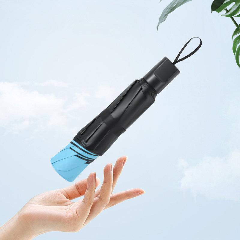 UPF50+ UV Blocking Sun Umbrella Folding Mini Portable Parasol Windproof Waterproof Rainproof Umbrella for Women Men Outdoor