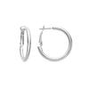 Earrings - LUXENTER - Sadro - Hoop - Rhodium Plated - Ø 30 Mm