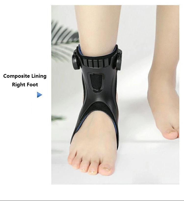 Верхний ортез для отвисающей стопы AFO AFOS Поддержка голеностопа с удобной надувной воздушной подушкой для гемиплегии, инсульта, обувь для ходьбы Small