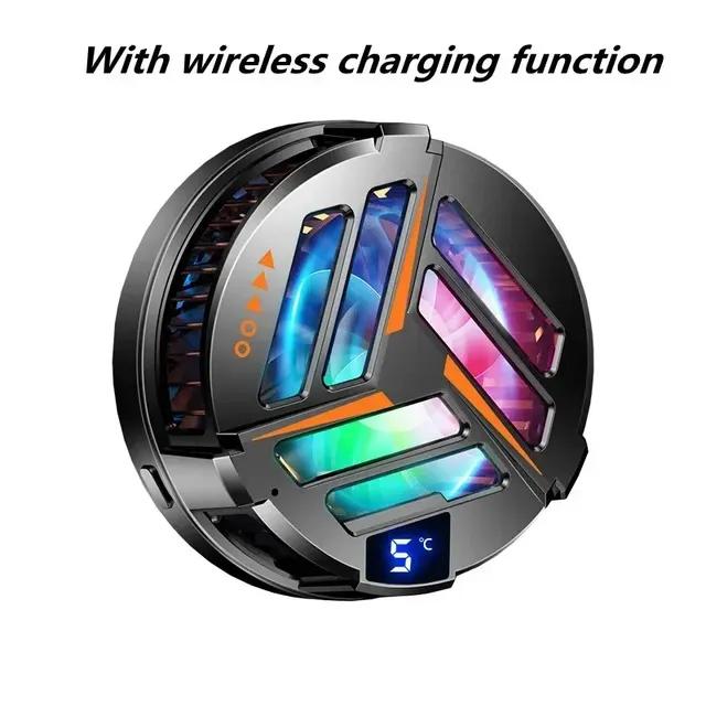 

X25 Мобильный телефон Полупроводниковый Магнитный Охлаждающий Вентилятор с Функция Беспроводной Зарядки Радиатор для iPhone Android PUBG Игровой Кулер