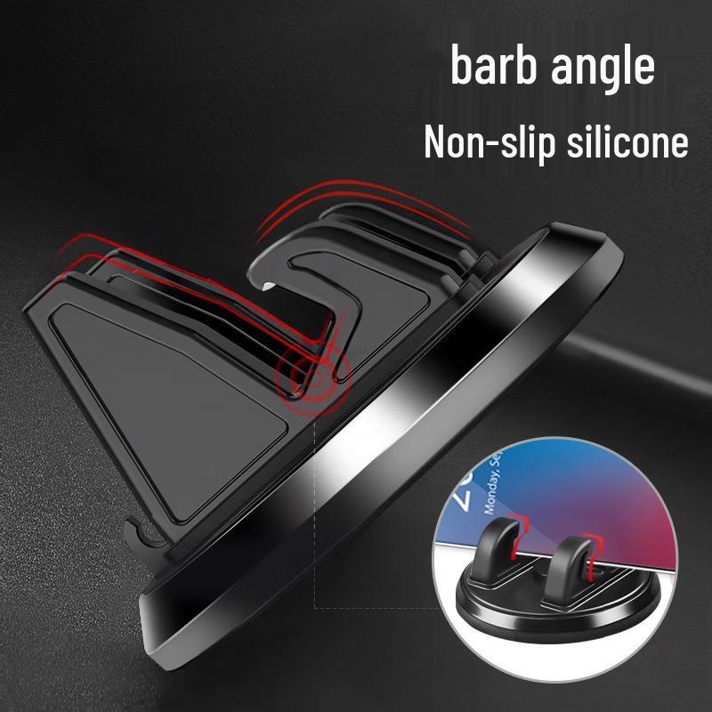 360° Rotating Car Phone Holder with Silicone Mount for Dashboard and Desktop