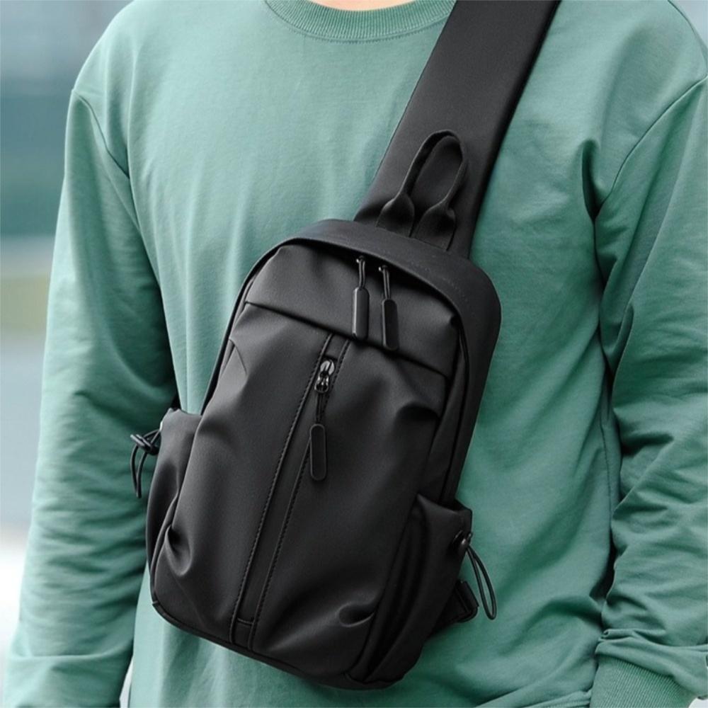 Oxford Sports Crossbody Bag Multifunction Nylon Shoulder Bag Casual Men's Chest Bag Outdoor