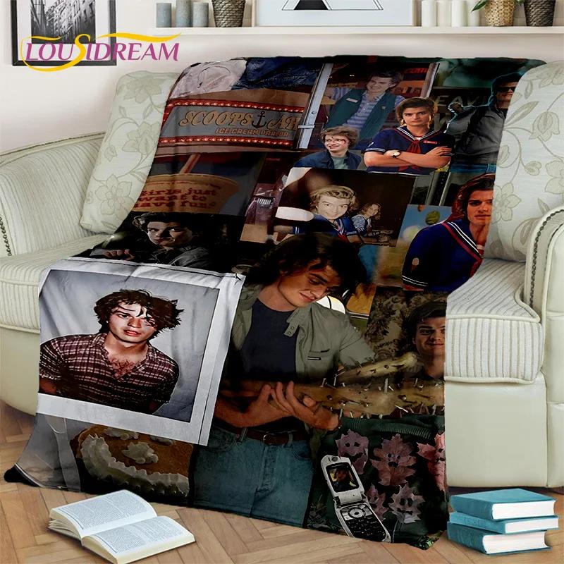 HD Printing Joe Keery Actor Blanket,Soft Throw Blanket for Home Bedroom Bed Sofa Picnic Travel Office Rest Cover Blanket Kids
