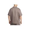 Nike SS25 Comfortable Classic Fashion Solid Color Versatile Short Sleeve Shirt Men Shirts Brown HJ2982289