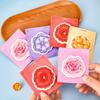 Creative Flower Sticky Notes Small Fresh Flower  Notepad Stationery Supplies Memo Pad  Girl