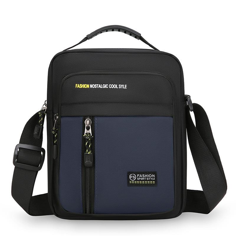 Herr Crossbody-väska Enkel axelväska Förvaringsväska med stor kapacitet Mode Multi-fickor Business Crossbody-väskor Messenger-väskor