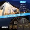 Solar Lights Outdoor Motion Sensor, 5Head Flood Lamp with Remote Control, 300° Wide Angle Security Light for Yard Patio Garden