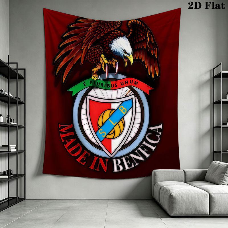 S.L. Benfica  POSTER Wall Hanging Printed Fabric Blanket Decorative Tapestries for Bedroom Living Room Home Decor
